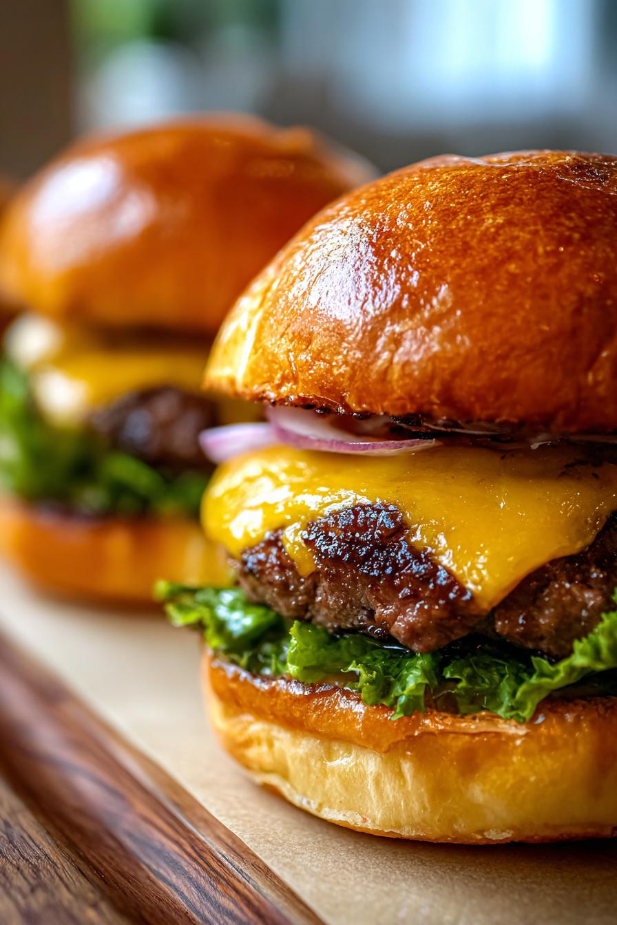 wagyu beef sliders with brioche buns