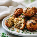 wild mushroom risotto bites