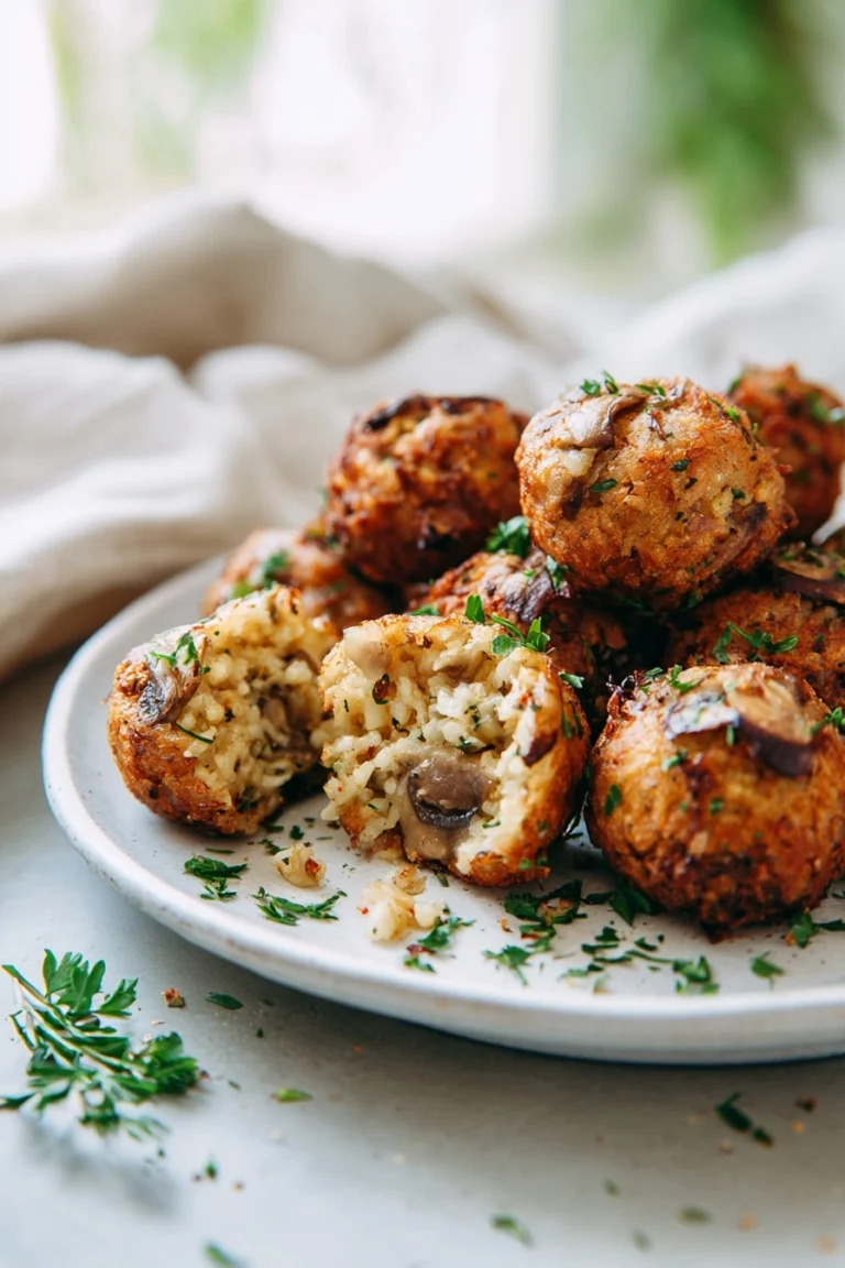 wild mushroom risotto bites