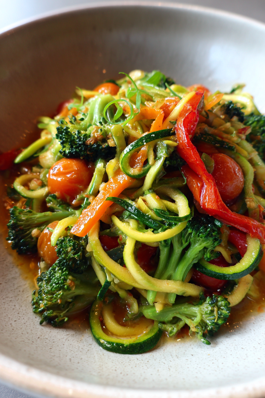 zucchini noodle primavera