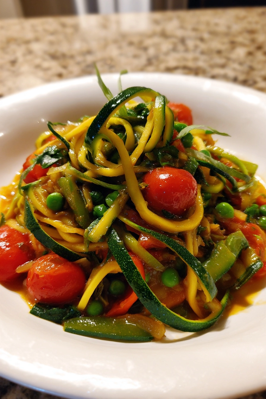 zucchini noodle primavera