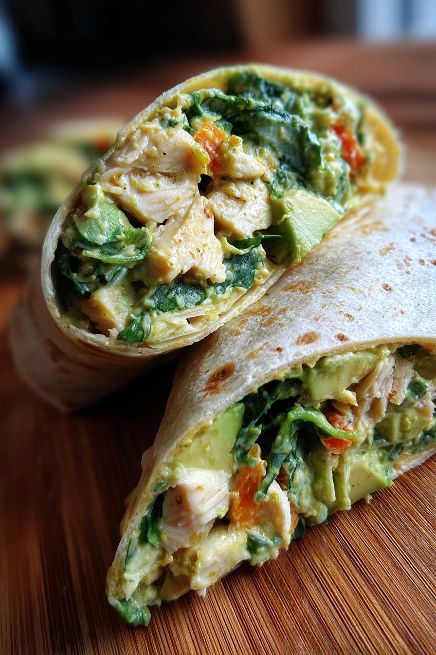 Avocado Chicken Salad Wrap
