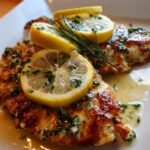 Chicken paillard with lemon butter