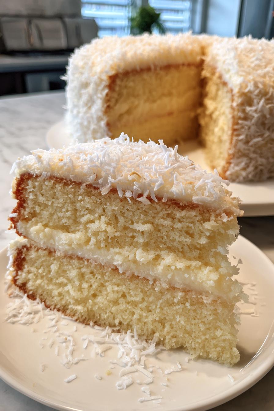 Coconut Snowflake Cake