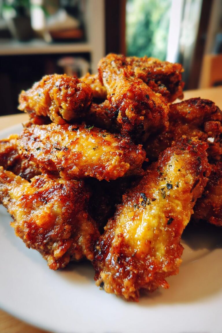 Crispy Garlic Parmesan Wings