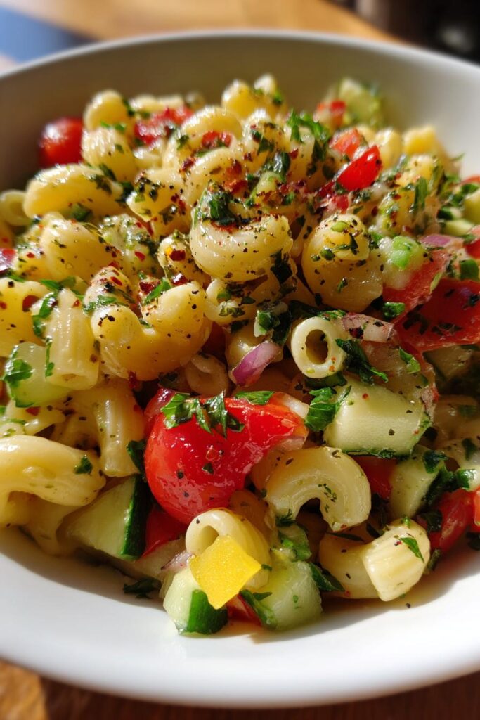 Ditalini pasta salad