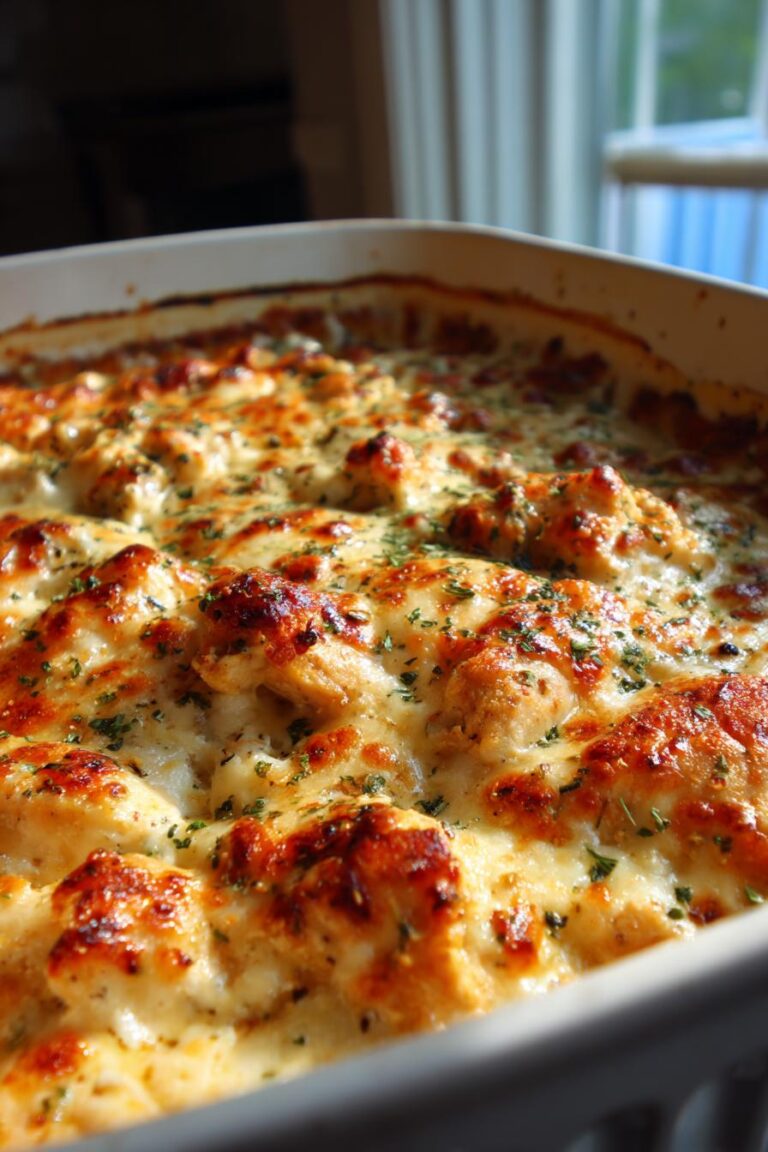 Fast Chicken Alfredo Bake