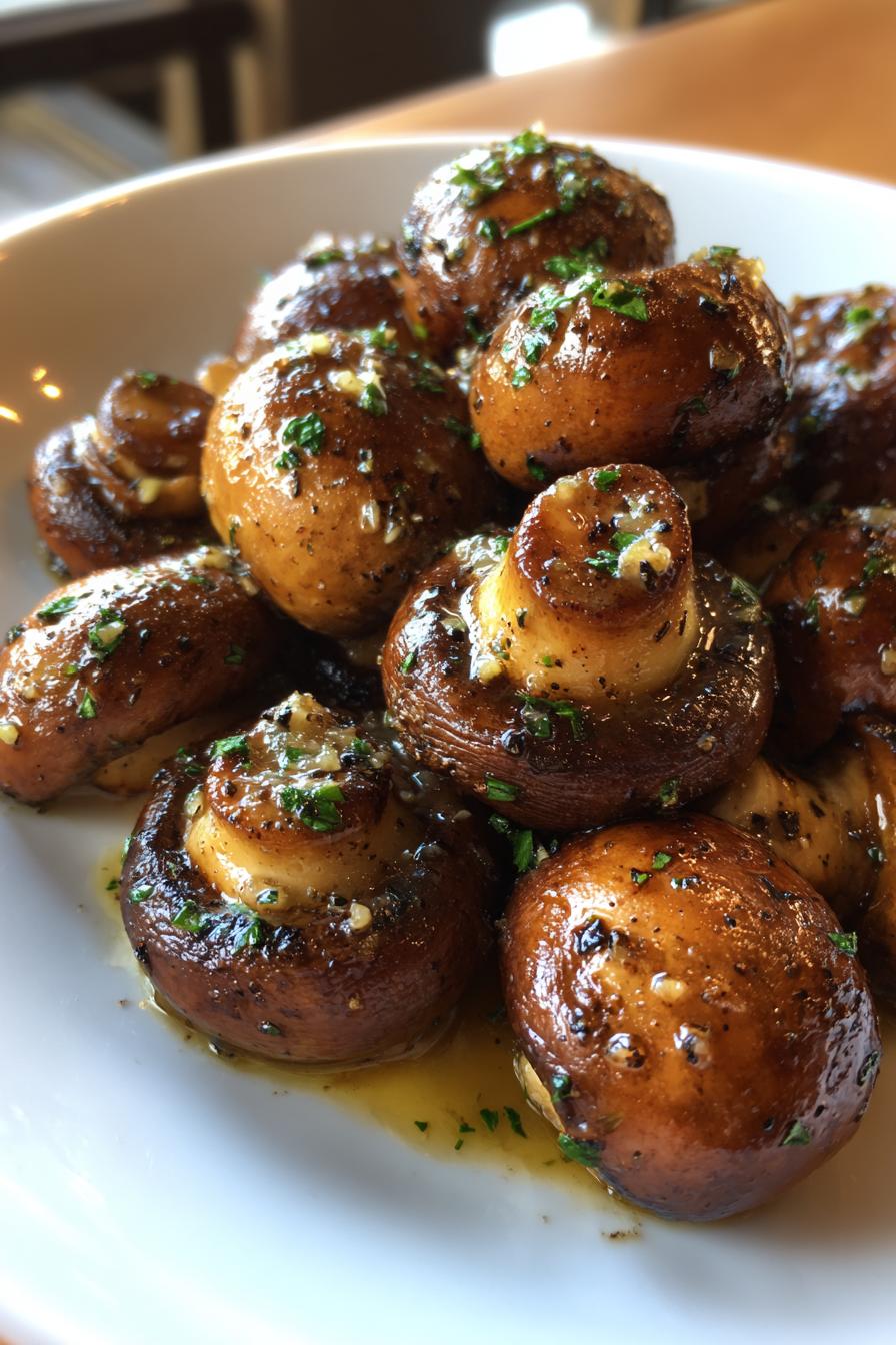 Garlic Butter Roasted Mushrooms
