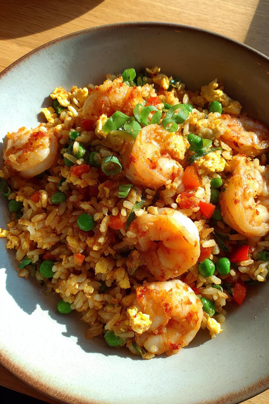 Garlic Shrimp Fried Rice