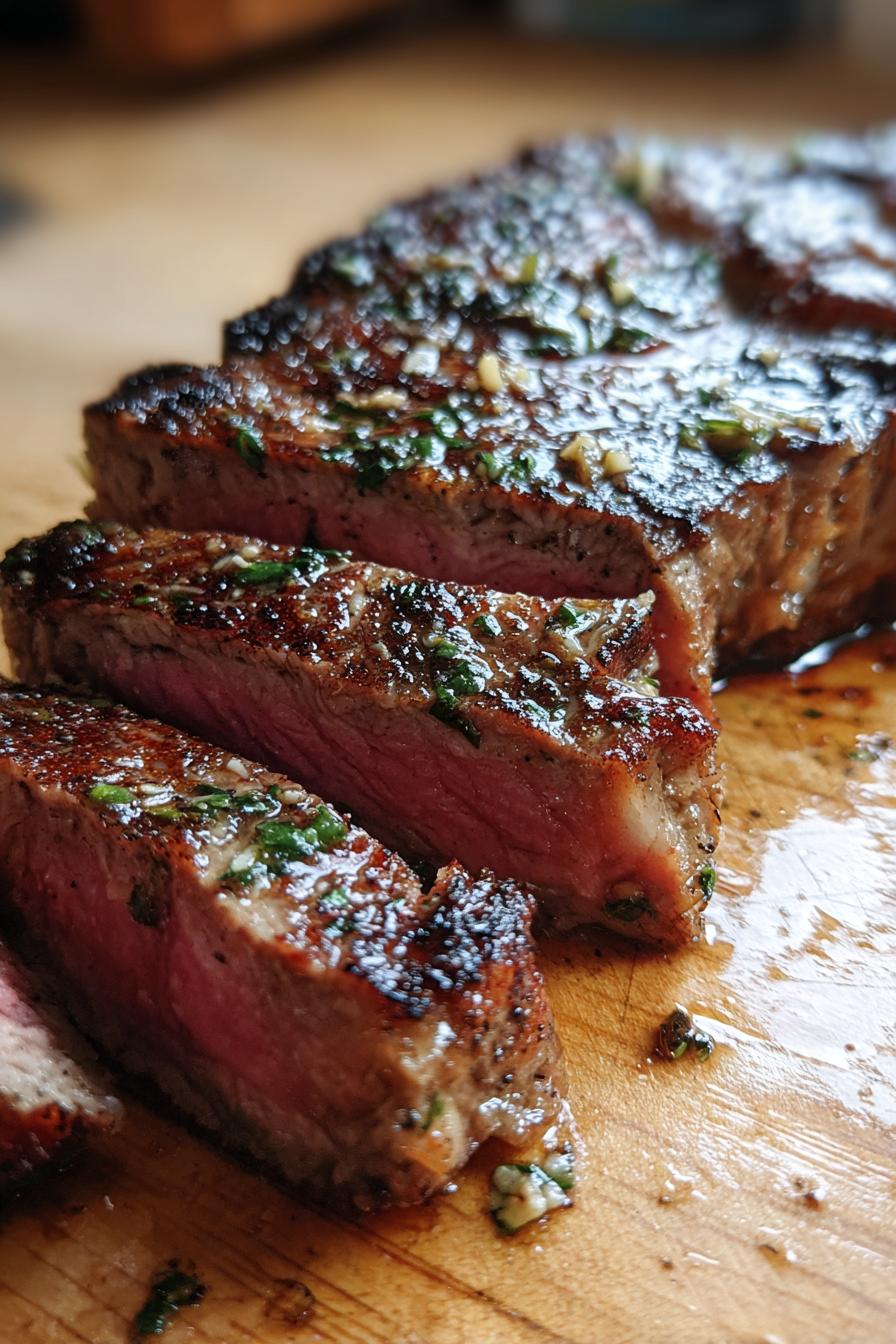 Garlic butter stea