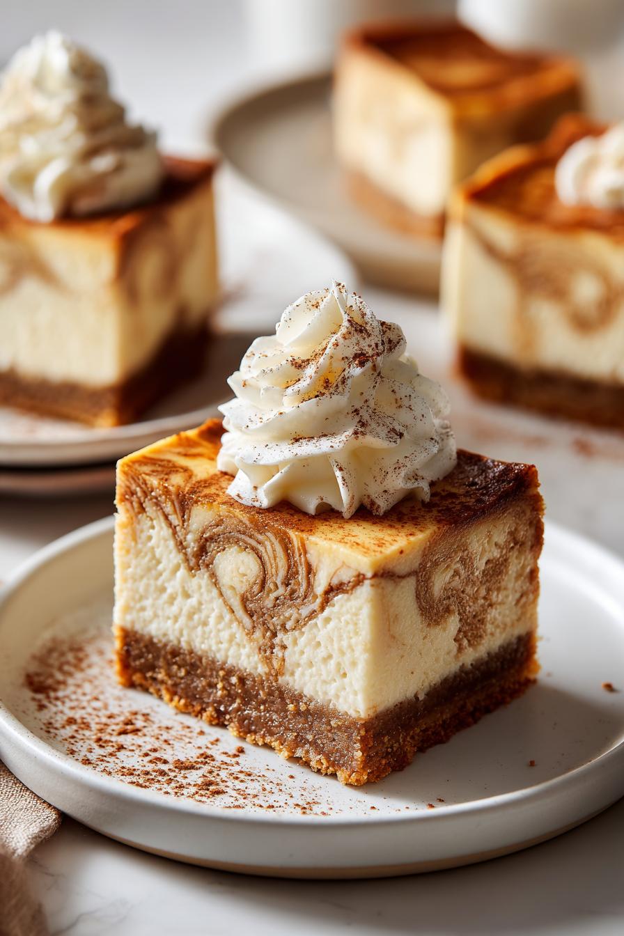 Gingerbread Cheesecake Bars