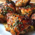 Honey Garlic Roasted Chicken Thighs