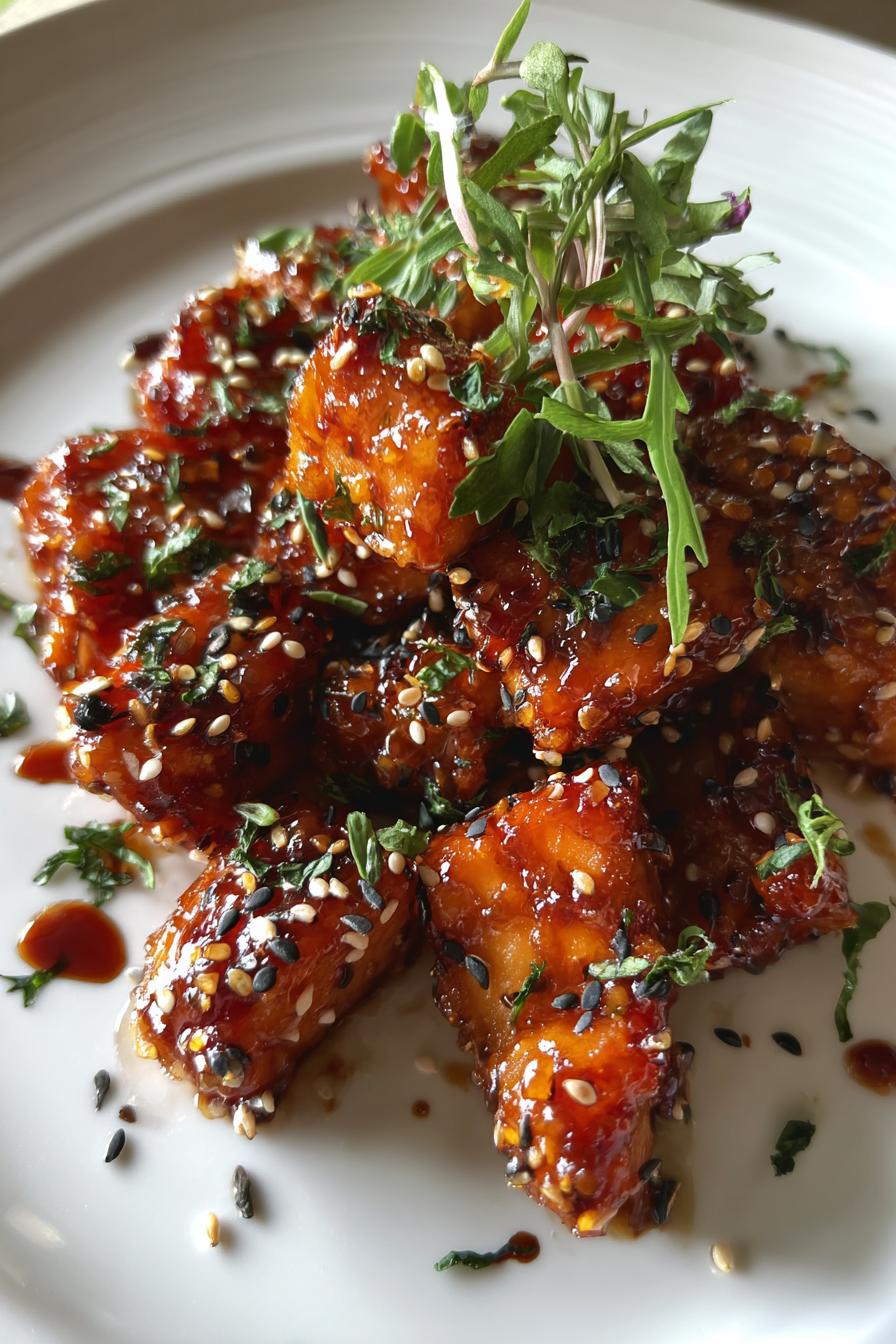 Honey Soy Glazed Salmon Bites