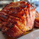 Honey-glazed ham