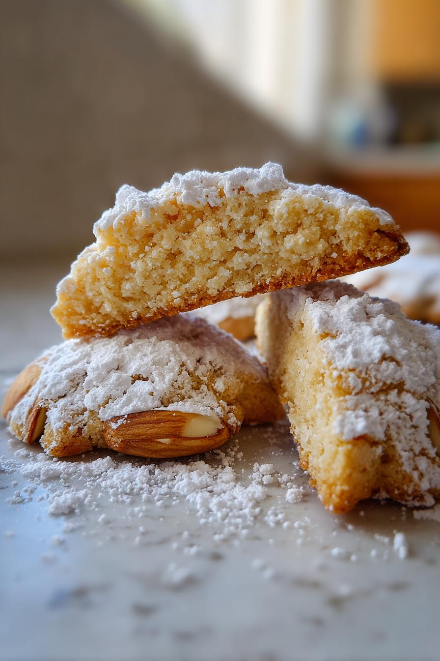 Italian Ricciarelli Almond Cookies