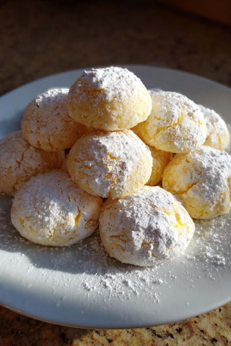 Lemon Snowball Cookies