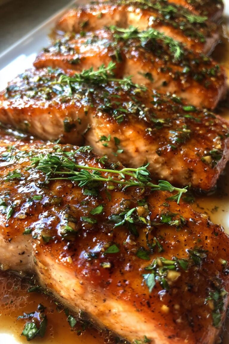 Maple-Glazed Herb Salmon