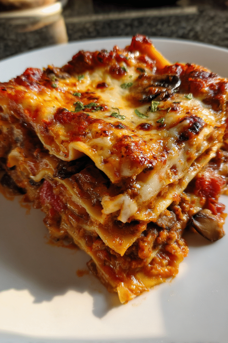 Mushroom Lasagna