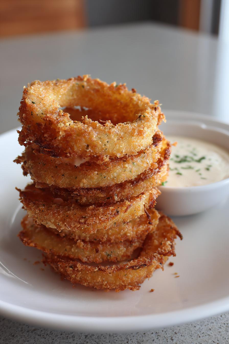 Onion ring chips