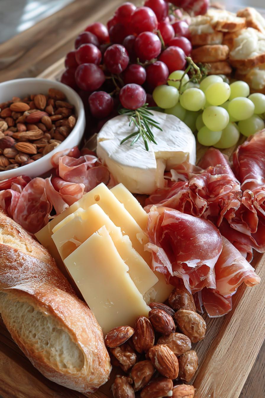 Plateau de fromages et charcuterie