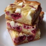 White Chocolate Raspberry Blondies