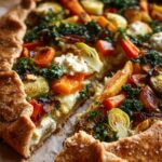 Winter Veggie and Goat Cheese Galette
