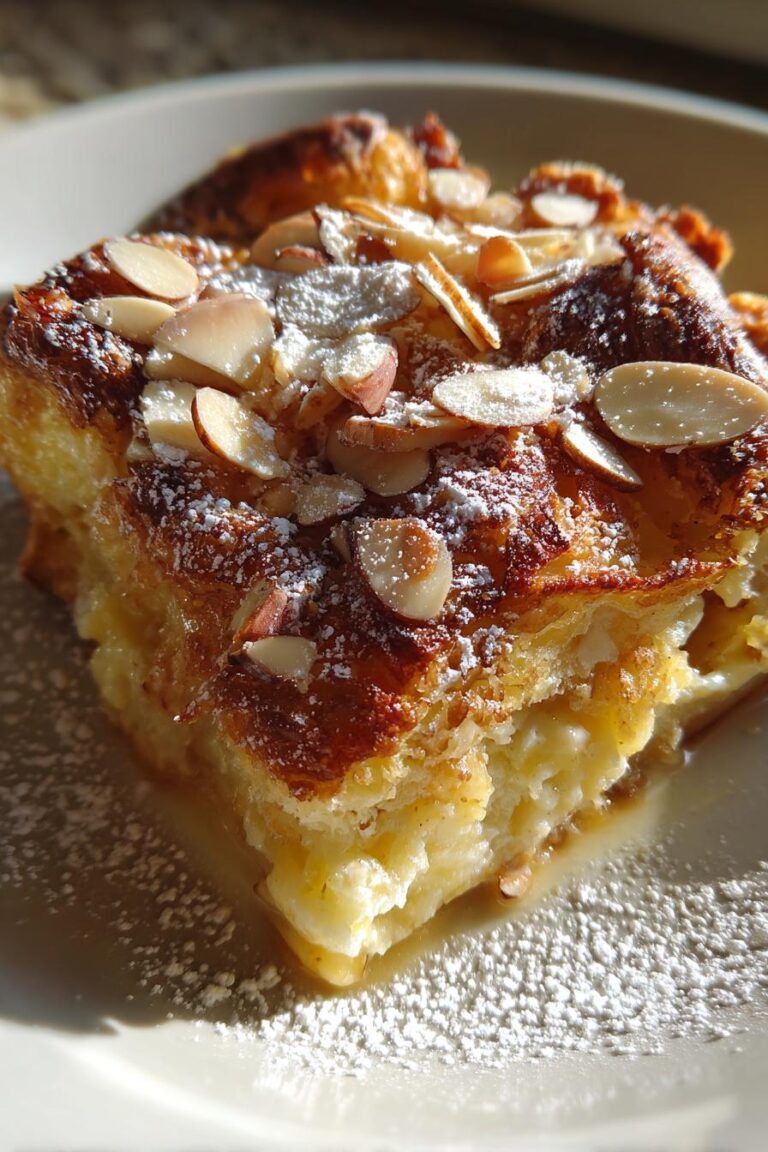 almond croissant bake