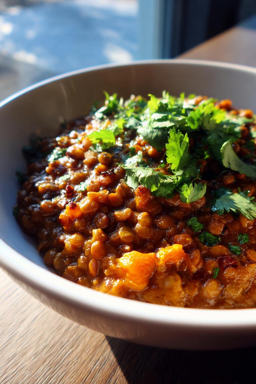cozy lentil curry