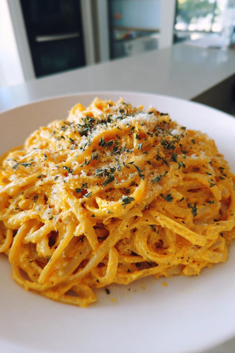 creamy pumpkin pasta