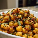 garlic butter chickpeas
