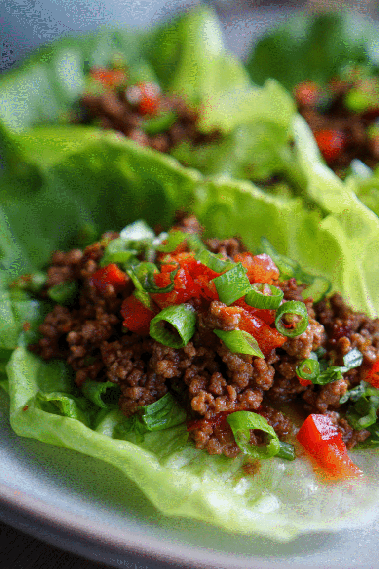 low carb beef lettuce wraps recipe