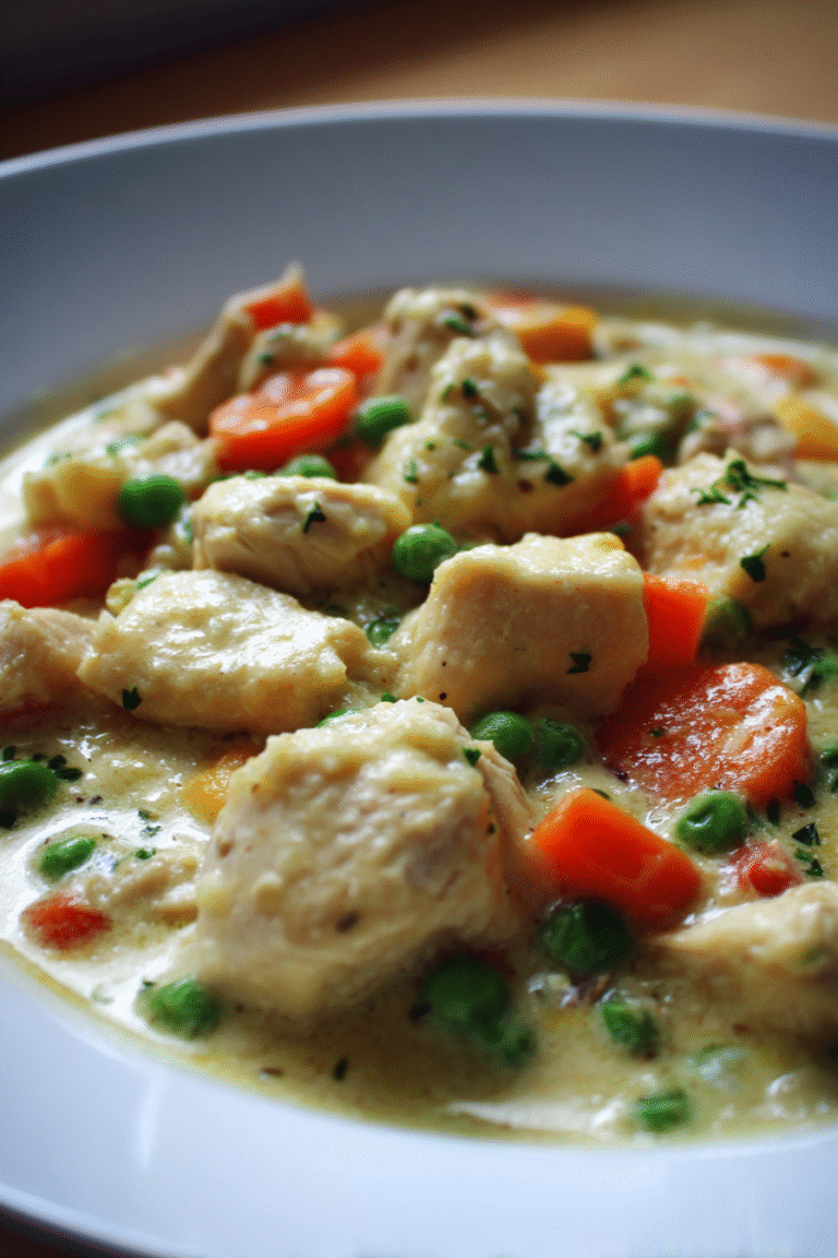 low carb chicken pot pie crustless