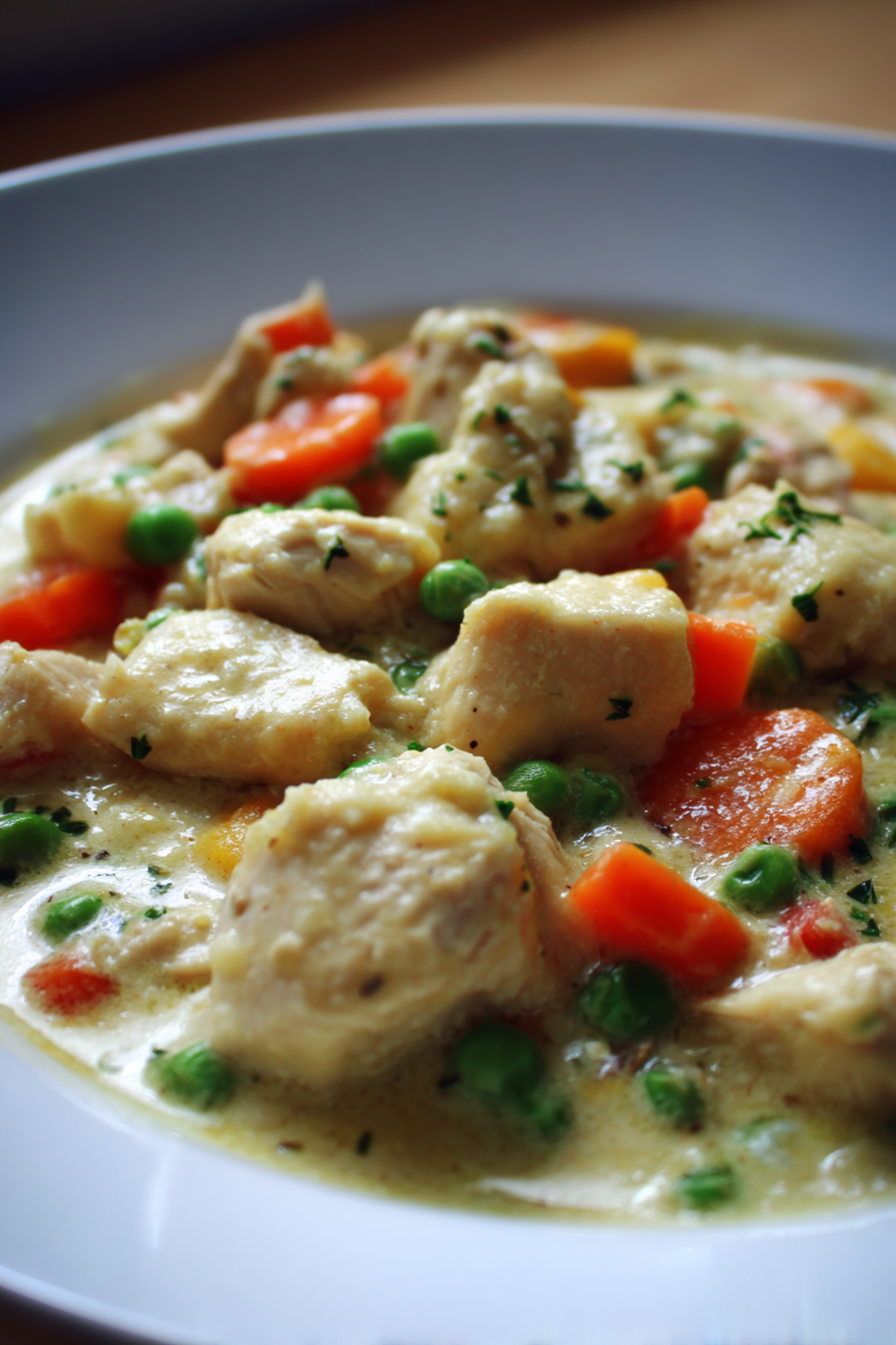 low carb chicken pot pie crustless