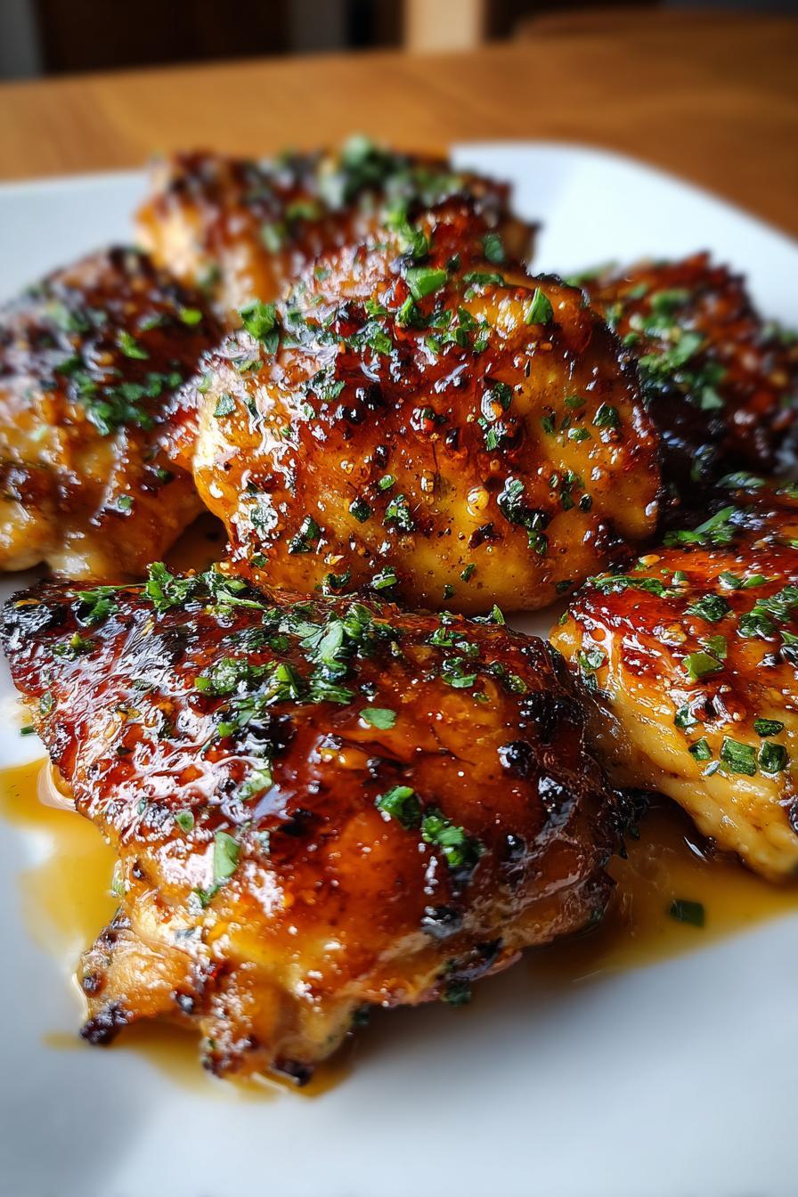 maple glazed chicken thighs