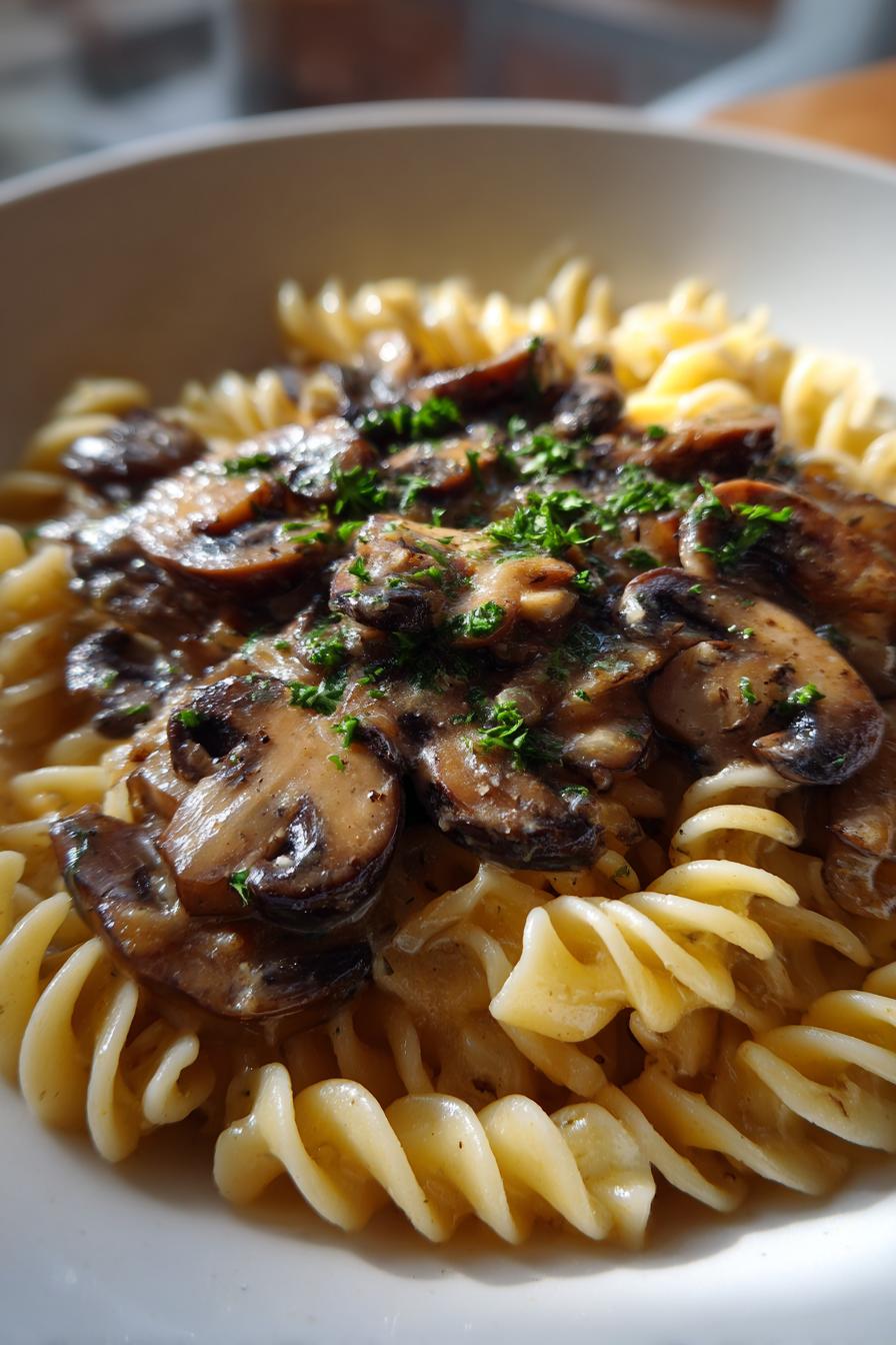 mushroom stroganoff