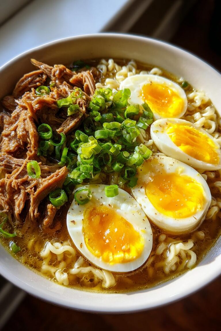 slow cooker pork ramen