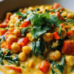 vegan high protein chickpea curry recipe