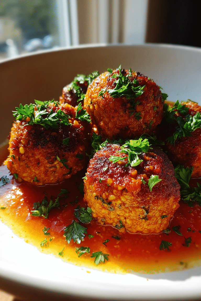 vegan lentil meatballs high protein