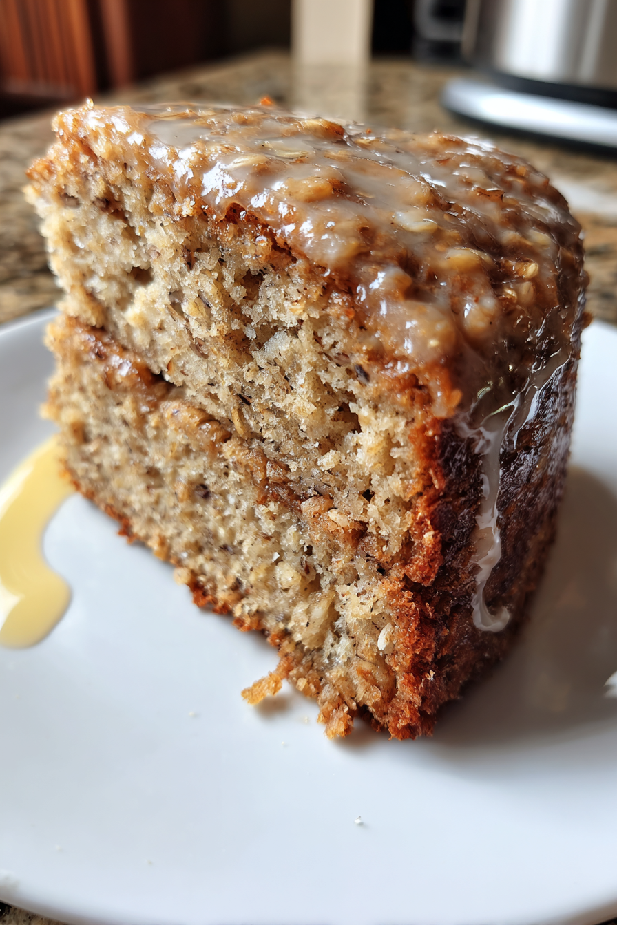 Air Fryer Banana Oat Cake