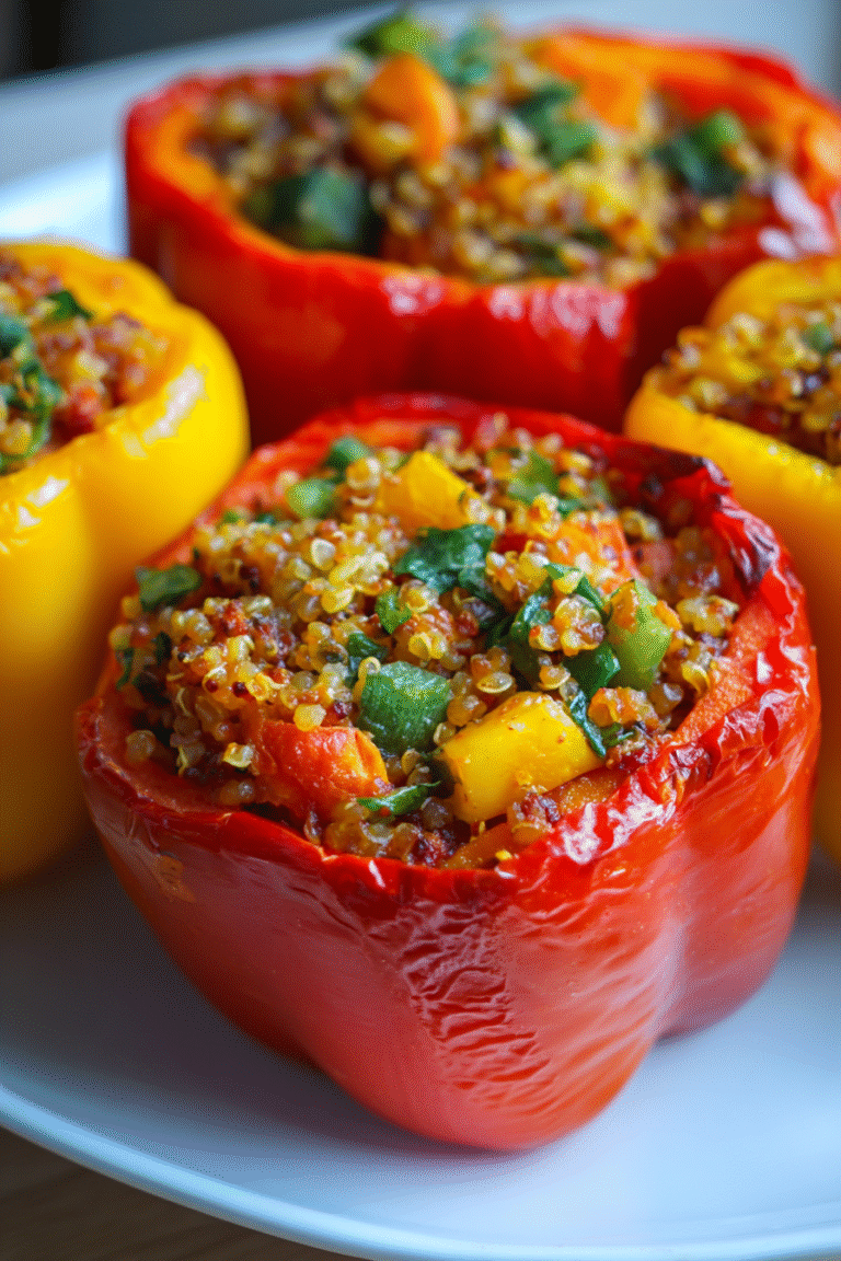 Air Fryer Stuffed Bell Peppers