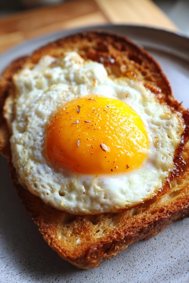 Air fryer egg toast