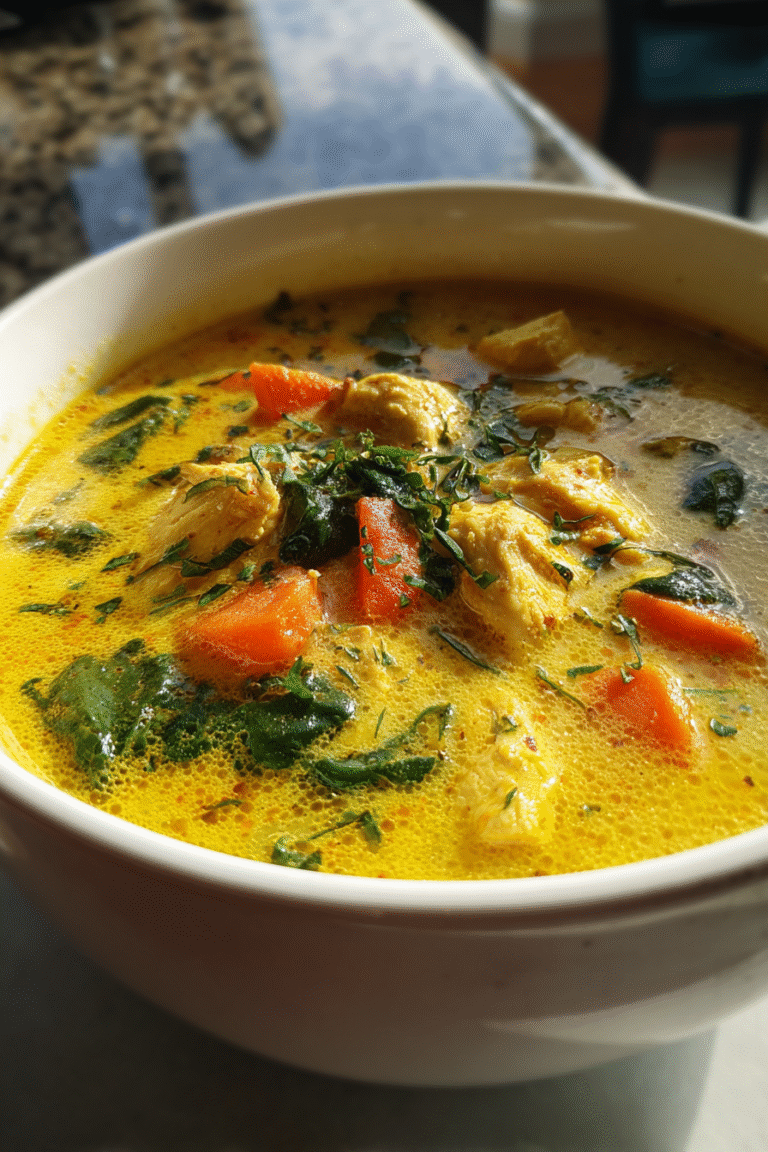 Anti-Inflammatory Turmeric Chicken Soup