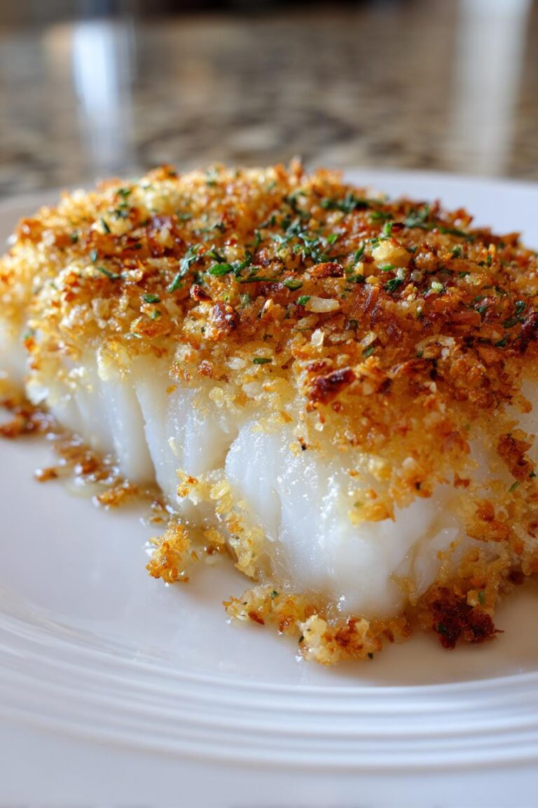 Baked Cod with Breadcrumbs