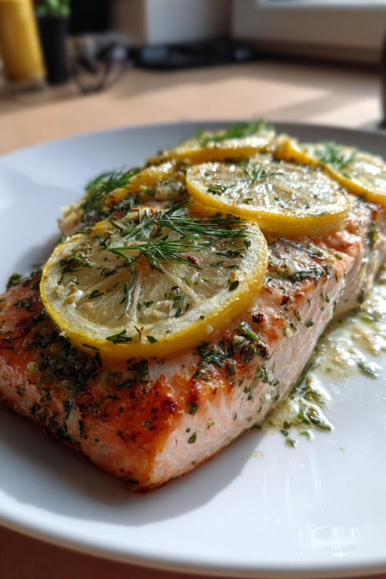 Baked Salmon with Lemon and Dill