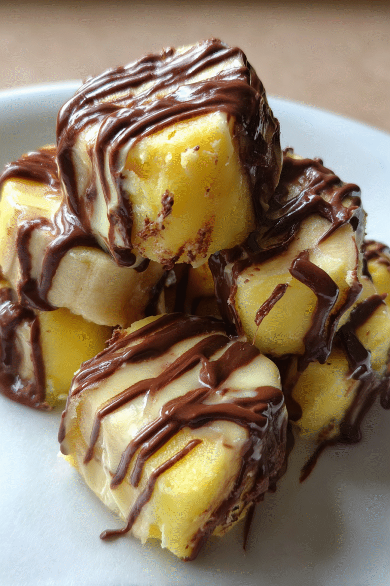 Banana chocolate yogurt bites