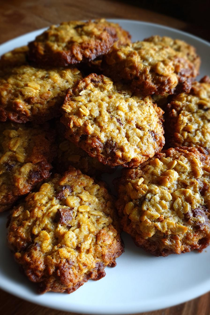 Banana oat cookies