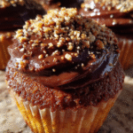 Chocolate hazelnut yogurt cupcakes