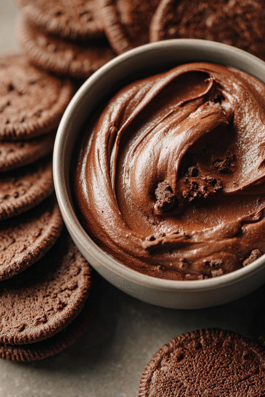 Chocolate sandwich cookies dip