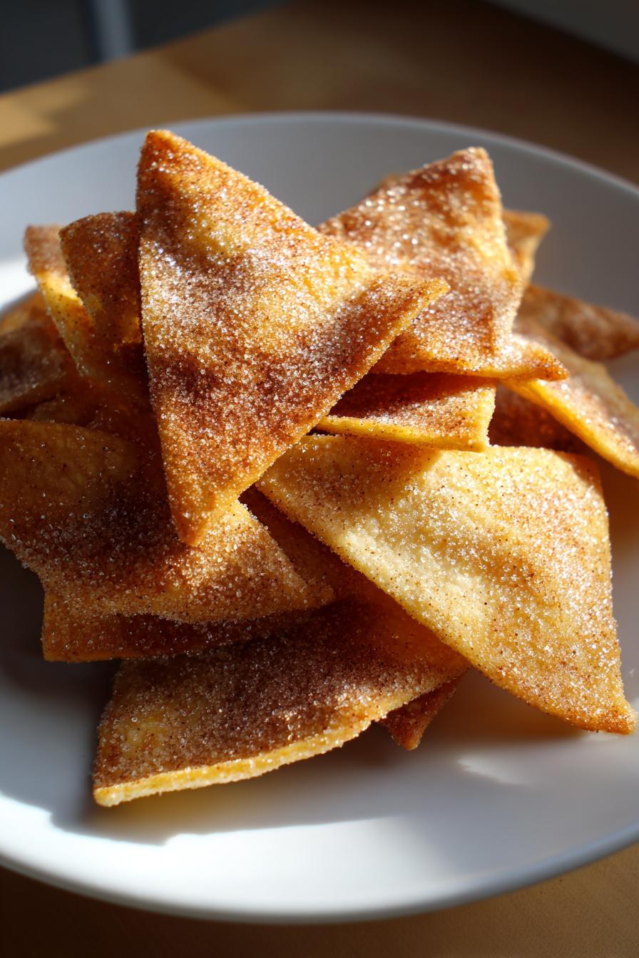 Cinnamon sugar tortilla chips