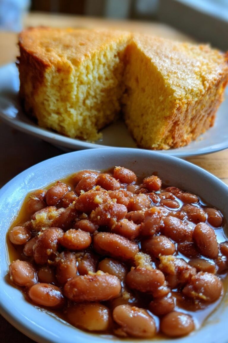 Cornbread and Pinto Beans